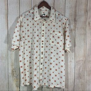 MK Jackson Hole Wyoming Short Sleeve Button Up 1 Chest Pocket Sz XL